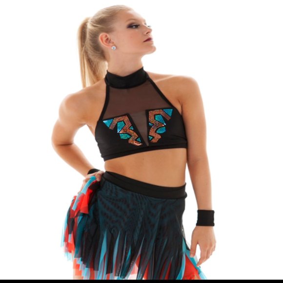 The Lineup Halter Crop Top - Picture 1 of 6